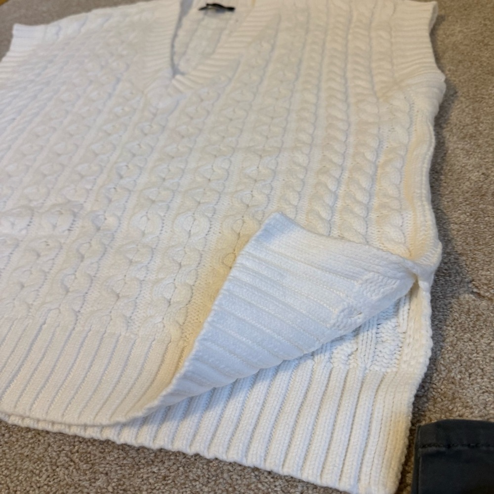 Ann Taylor Ivory knit sweater vest - Picture 8 of 10